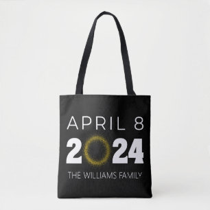 Tote Bag Total Solaire Eclipse USA 8 avril 2024