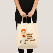 Tote Bag Totalement Nuts au sujet du football (Devant (produit))