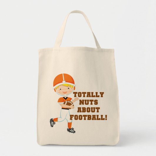 Tote Bag Totalement Nuts au sujet du football (Devant)