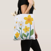 Tote Bag Tote Bag-Flower Design (De près)