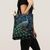Tote Bag Toter Peacock (De près)