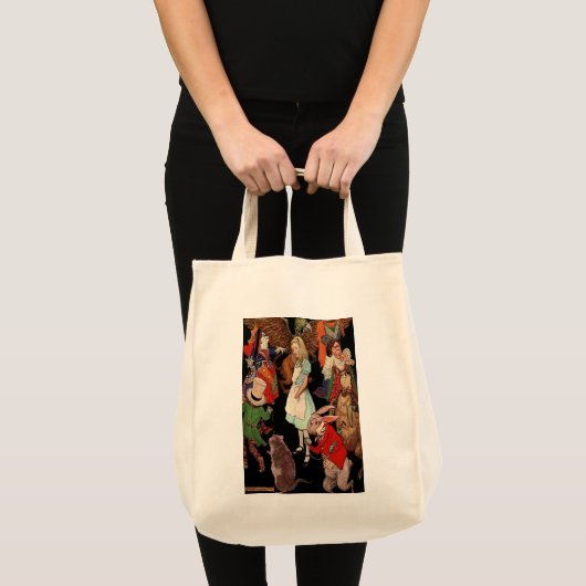 TOTE BAG TOTES - ALICE IN WONDERLAND TRANSPORTER TOUT - ÉCO (Devant (produit))