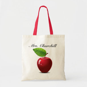 Tote Bag Totes pour enseignants - Pomme - SRF