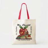 Tote Bag Totes pour enseignants - Ver de livre - SRF (Devant)