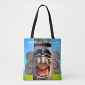 Tote Bag Totum Bois Souriez Tandis Que Vous Avez Encore Cit (Devant)
