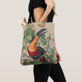 Tote Bag Toucan Jungle Tropical Bird Belle antique (De près)