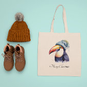 Tote Bag Toucan Winter Vibes, personnalisation