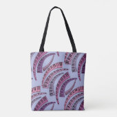 Tote Bag Touches de piano courbes (Dos)