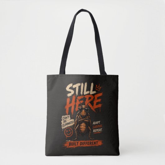 Tote Bag Toujours là. Construit différemment. Graphique de (Devant)