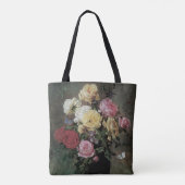 Tote Bag Toujours la vie avec des fleurs dans Vase par Olaf (Dos)