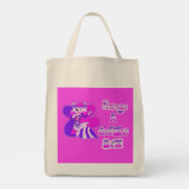 Tote Bag Toujours une reine d'abeille rose (Dos)