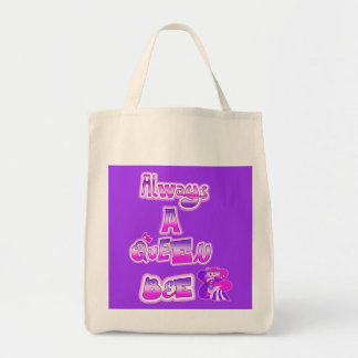 Tote Bag Toujours une reine d'abeille violet