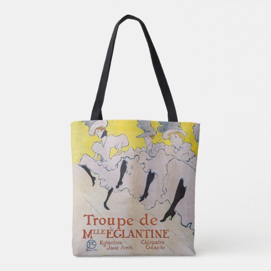 Tote Bag Toulouse-Lautrec - Troupe de Mlle Eglantine (Dos)