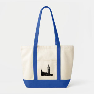 Tote Bag Tour de Londres Big Ben Photographie noir et blanc