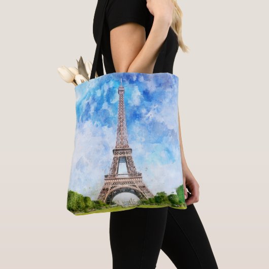 Tote Bag Tour Eiffel à Paris nr1 (De près)