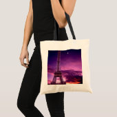 Tote Bag Tour Eiffel dans Sunshine Sky (Devant (produit))