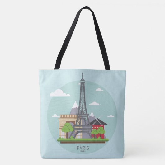 Tote Bag Tour Eiffel de Paris (Devant)