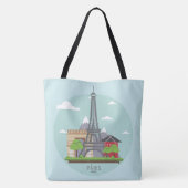 Tote Bag Tour Eiffel de Paris (Dos)