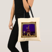 Tote Bag Tour Eiffel encadrée (Devant (produit))