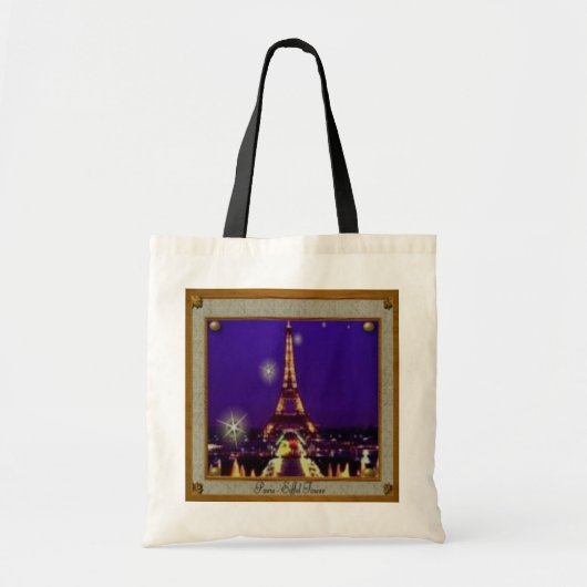 Tote Bag Tour Eiffel encadrée (Devant)