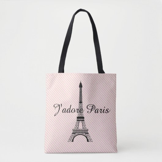 Tote Bag Tour Eiffel J'adore Paris (Devant)