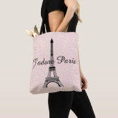 Tote Bag Tour Eiffel J'adore Paris (De près)