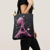 Tote Bag Tour Eiffel Nuit Lune (De près)