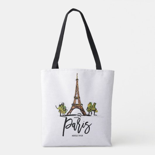 Tote Bag tour eiffel paris (Dos)