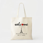 Tote Bag Tour Eiffel Paris destination mariage (Devant)