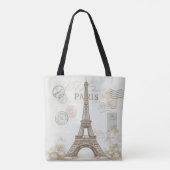 Tote Bag Tour Eiffel Paris France (Dos)