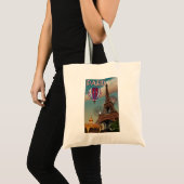 Tote Bag Tour Eiffel vintage (Devant (produit))