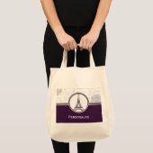 Tote Bag Tour Eiffel Wisteria (Devant (produit))