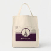 Tote Bag Tour Eiffel Wisteria (Devant)