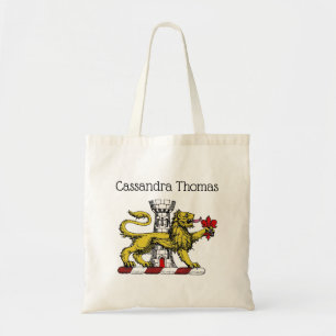 Tote Bag Tour Lion Emblème de la Crête Fleur de Lis C