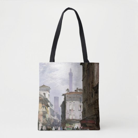 Tote Bag Tour penchée, Bologna (Devant)