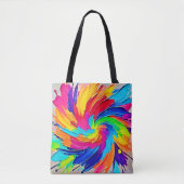 Tote Bag Tourbillon de couleurs : Art Abstrait (Devant)
