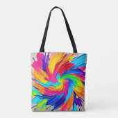 Tote Bag Tourbillon de couleurs : Art Abstrait (Dos)