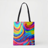 Tote Bag Tourbillon de couleurs vives (Devant)