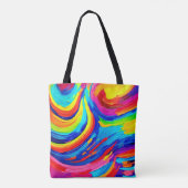 Tote Bag Tourbillon de couleurs vives (Dos)