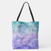 Tote Bag Tourbillon de nuage bleu et violet (Dos)