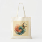 Tote Bag tourbillon de papillon plumeux (Devant)