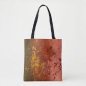 Tote Bag Tourbillon de pêche : Art de projection abstrait (Devant)