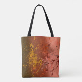 Tote Bag Tourbillon de pêche : Art de projection abstrait (Dos)