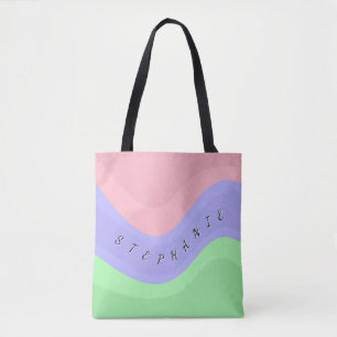 Tote Bag Tourbillon pastel personnalisé