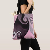 Tote Bag Tourbillon Rose 45 (De près)