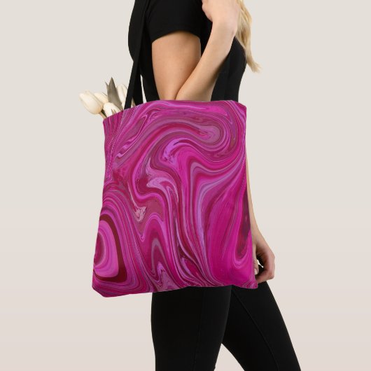 Tote Bag Tourbillons roses (De près)