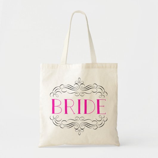 Tote Bag Tourbillons roses chauds et délicats Mariage fourr (Devant)