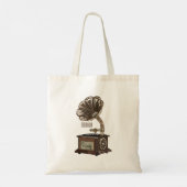 Tote Bag Tourne-disque dessin animé (Dos)