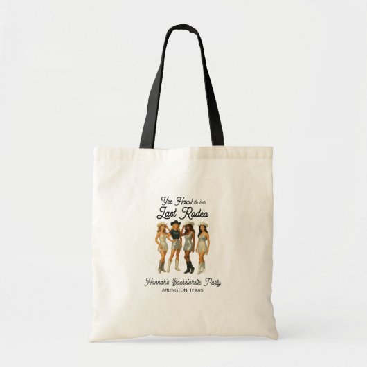 Tote Bag Tournée de la dernière cowgirl Bachelorette Party (Devant)