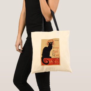 Tote Bag Tournee du Conversation Noir, Art Nouveau Vintage